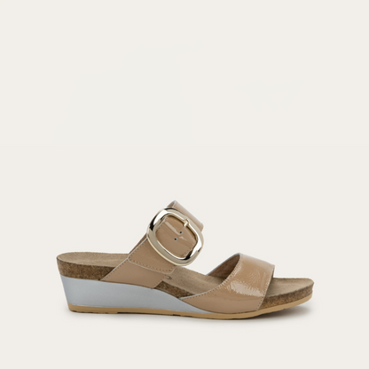Camel Crinkle Patent Leather,35