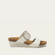 Ivory Crinkle Patent Leather
