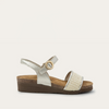 Radiant Gold Leather/Blonde Raffia