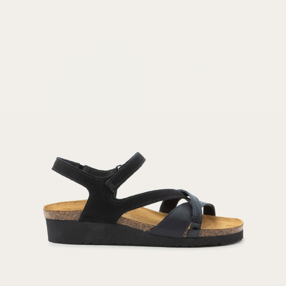 Black Velvet Nubuck / Jet Black Leather / Black Crinkle Patent,35