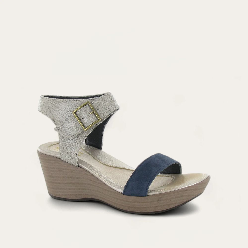 Beige Lizard Lthr/Navy Velvet Nubuck,35