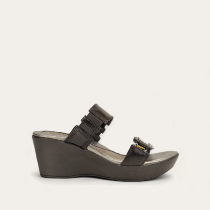 Black Madras/Black Patent Lthr,35