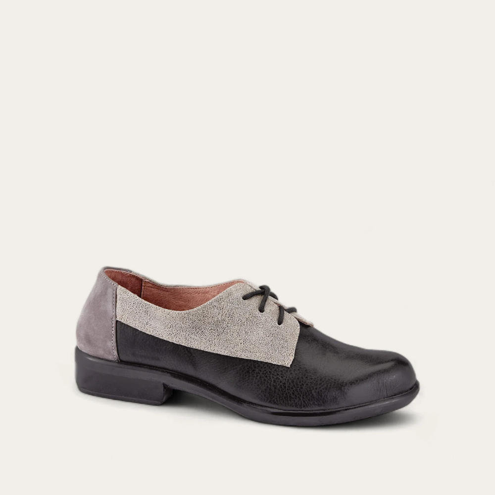Soft Black Lthr/Speckled Beige Lthr/Smoke Gray Nubuck,35