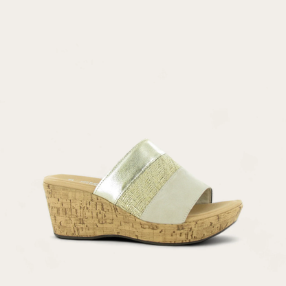 Beige Nubuck/Gold Jute/Radiant Gold Lthr,35