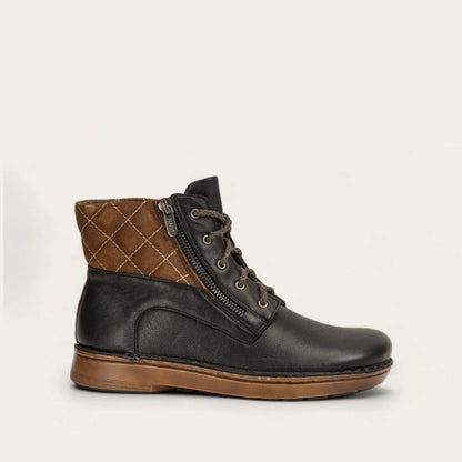 Soft Black Lthr/Antique Brown Suede/Soft Chestnut Lthr,35