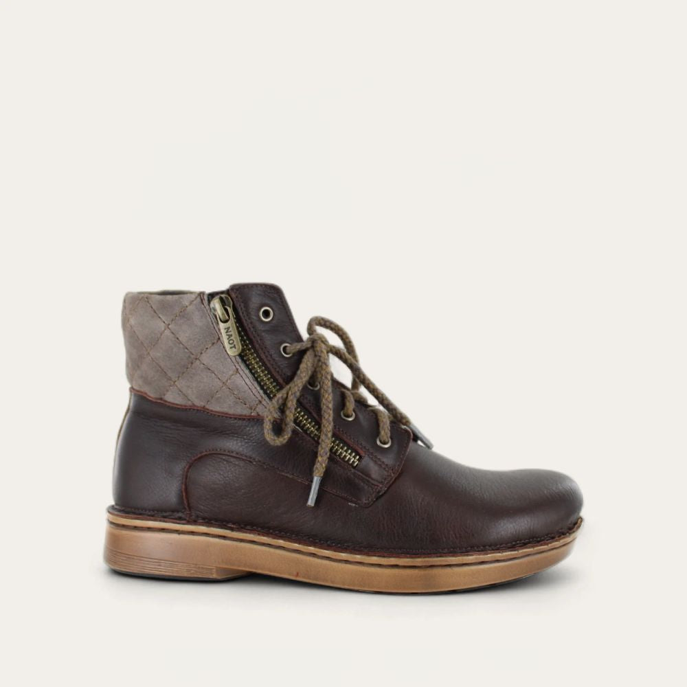 Soft Brown Lthr/Taupe Gray Suede/Saddle Brown Lthr,35