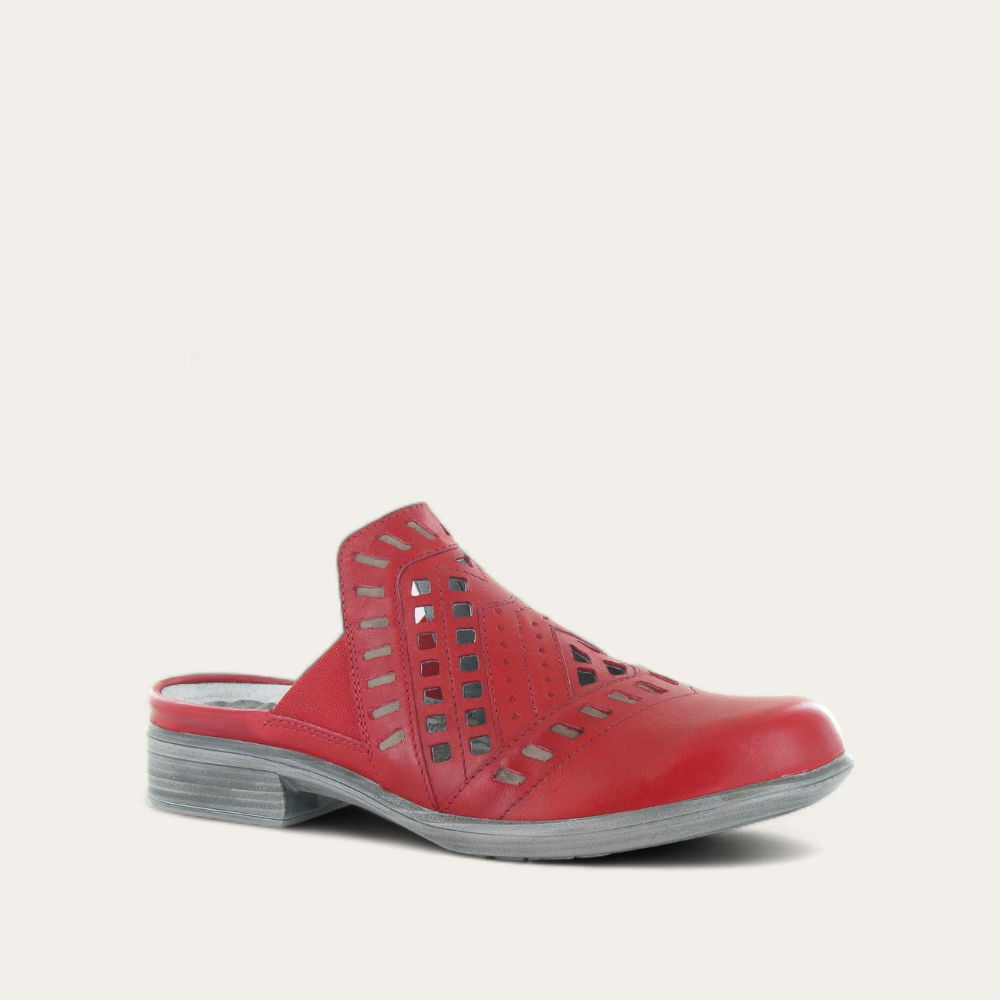 Kiss Red Lthr/Stone Nubuck,35