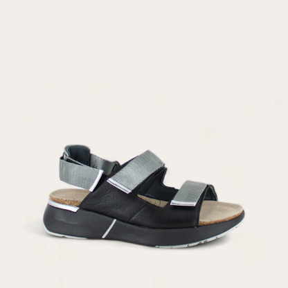 Soft Black Lthr/Sterling Lthr/Soft Silver Lthr,35