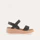 Soft Black Lthr W/ Camel Sole