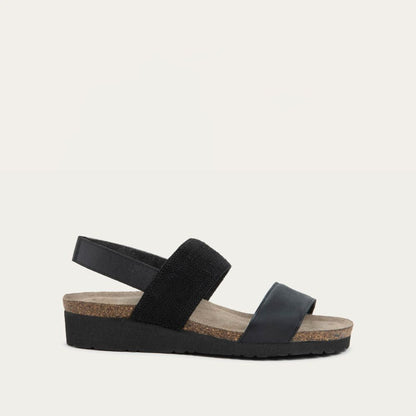 Shiny Black Leather/Black Elastic,35