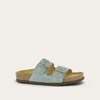 Teal Linen Lthr