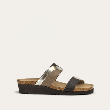 Silver Mirror/Gloss Black Stretch/Khaki Patina Elastic,35