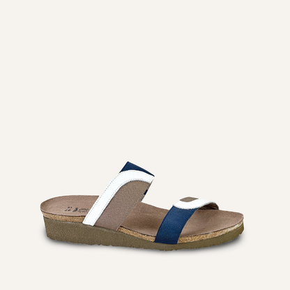 White / Navy / Khaki Stretch,35