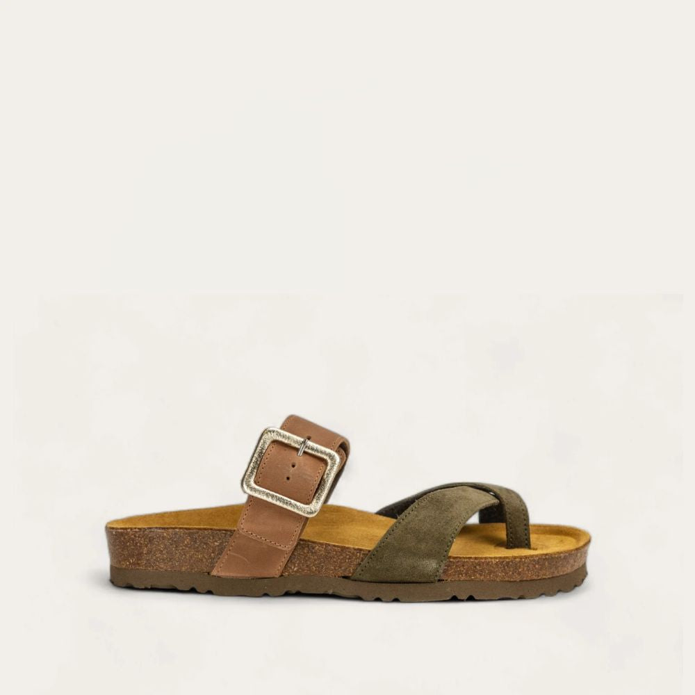 Latte Brown Lthr/Oily Olive Suede,35