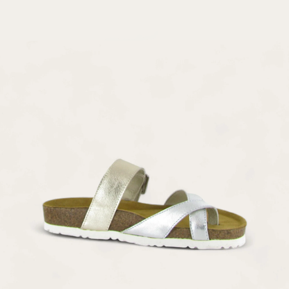 Soft Silver Lthr/Radiant Gold Lthr,35