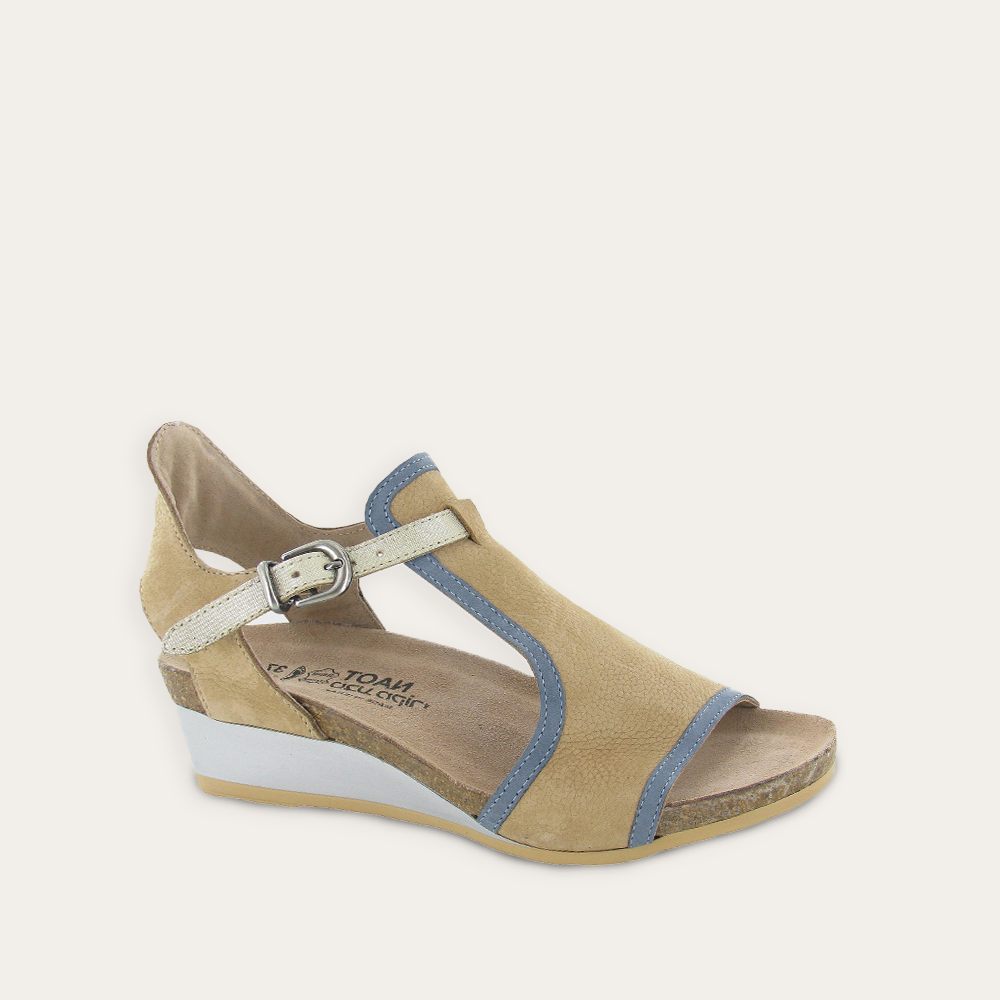 Nude Nubuck/Feather Blue/Gold Threads,35