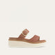 Latte Brown Lthr W/ Off White Sole