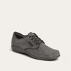 Gray Material/Black Raven Lthr